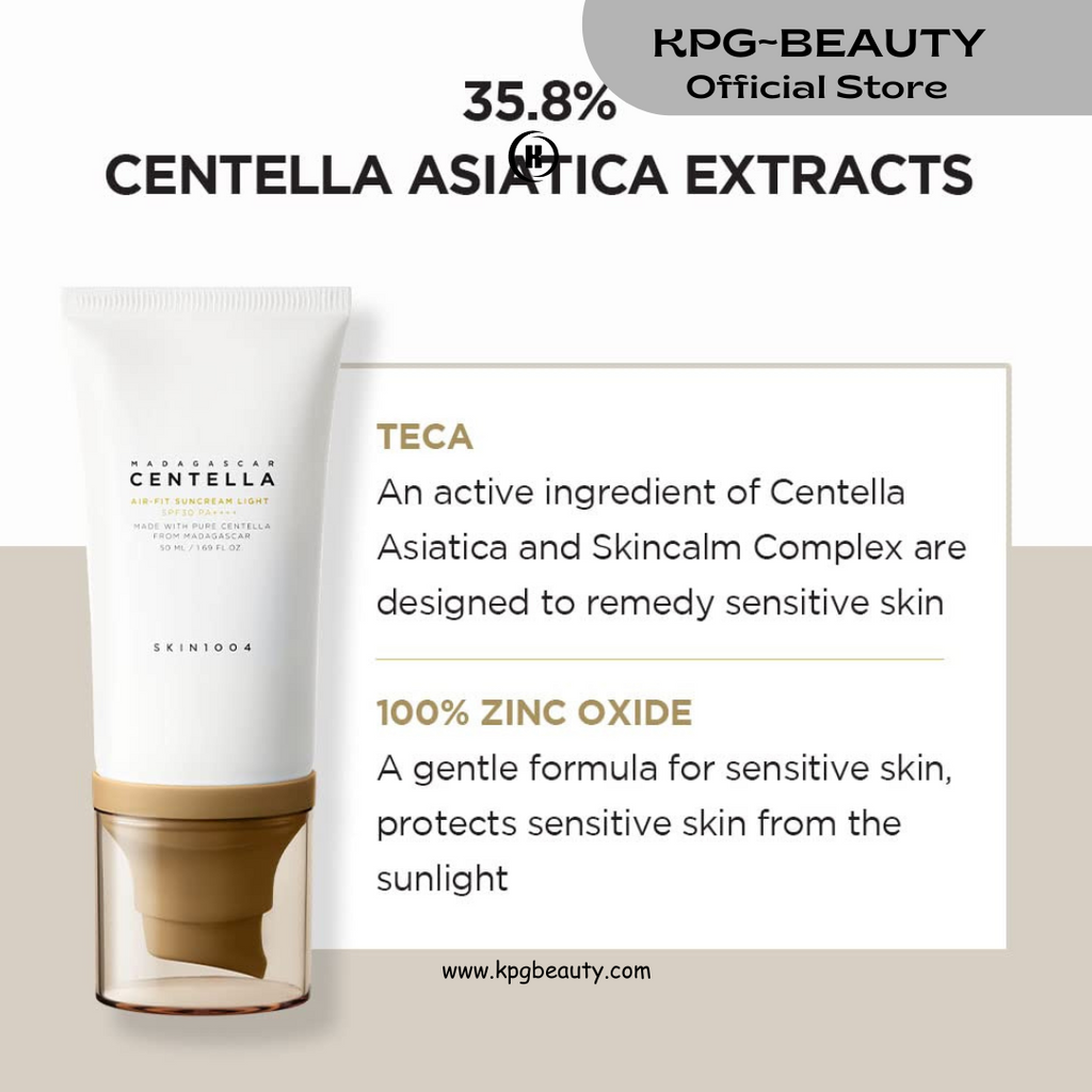 SKIN1004 Madagascar Centella Air-fit Suncream Light 1.69 fl. oz (50ml)