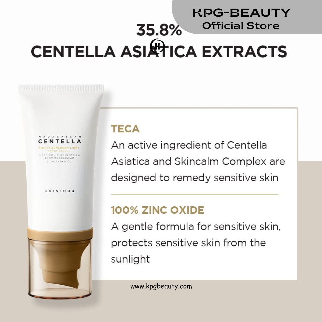 SKIN1004 Madagascar Centella Air-fit Suncream Light 1.69 fl. oz (50ml)