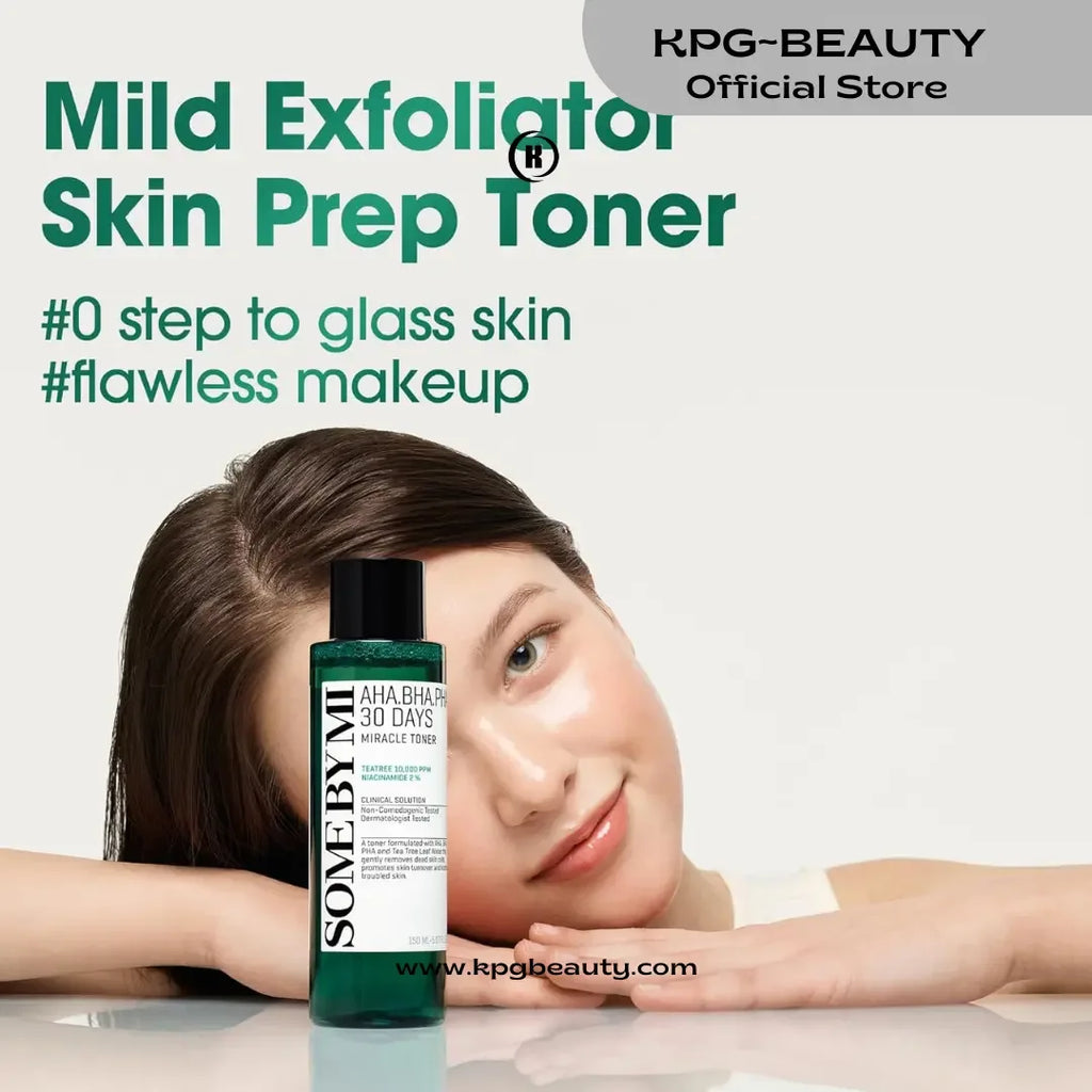 SOME BY MI AHA BHA PHA 30 Days Miracle Toner – 5.07oz, 150ml –Control with 2% Niacinamide – Korean Skin Care - KPGBEAUTY