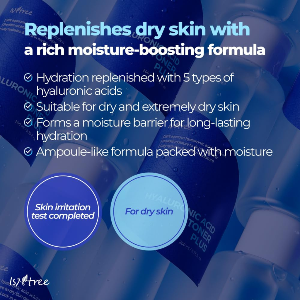 IsNtree Hyaluronic Acid Toner 200ml 6.76 fl.oz | Provides Moisture to Dry Skin | Refreshes & hydrates The Skin | Korean Skincare ISNTREE