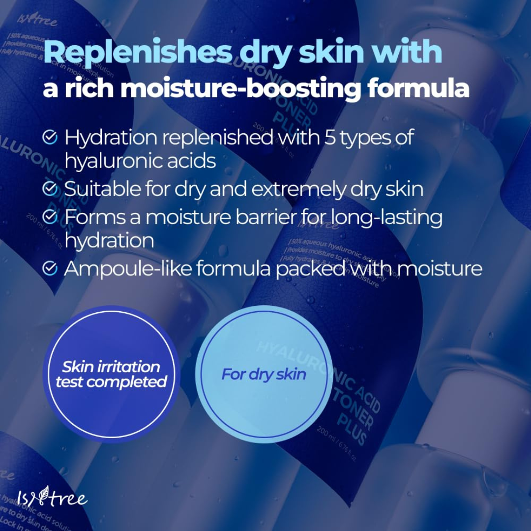 IsNtree Hyaluronic Acid Toner 200ml 6.76 fl.oz | Provides Moisture to Dry Skin | Refreshes & hydrates The Skin | Korean Skincare ISNTREE