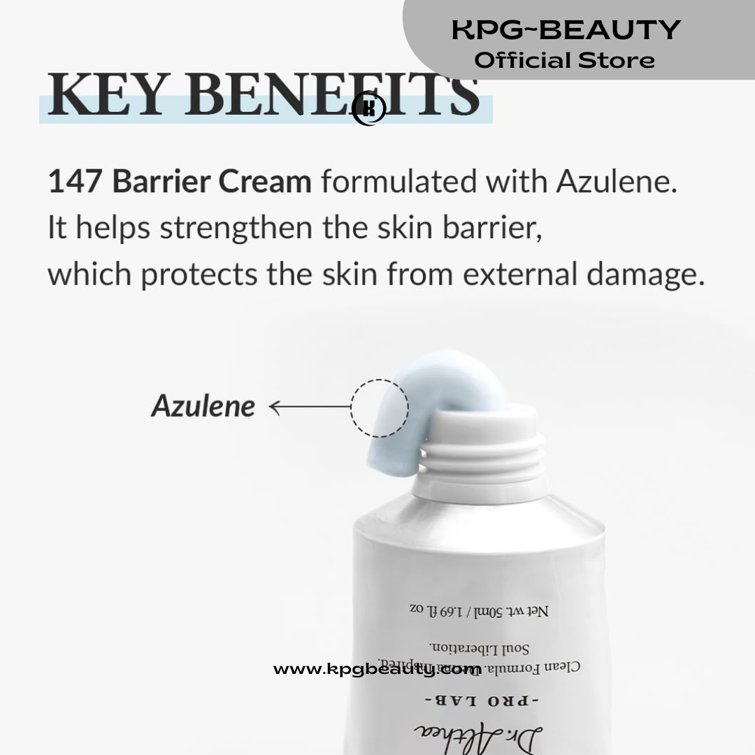 Dr.Althea 147 Barrier Cream | Daily Skin Barrier Care | Deep Hydrating with Hyaluronic Acid & Ceramides | Korean Vegan Skincare for All Skin Types