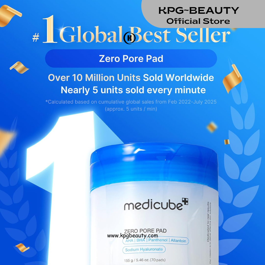 Medicube Deep Clean to Deep Glow Set: Age-R Booster Pro (Black) and Zero Pore Pads 2.0