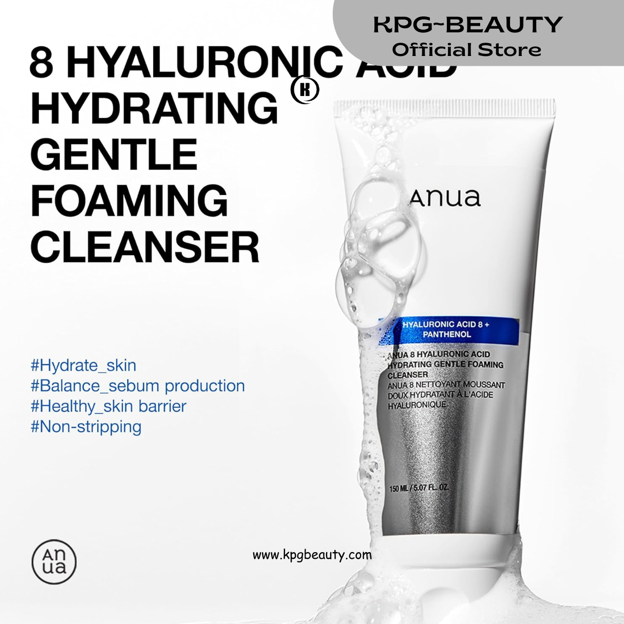 ANUA Gentle Double Cleanser Duo for Facial Cleansing : Heartleaf Pore Control Cleansing Oil Mild & Hydrating Gentle Foaming Cleanser for Double Cleansing, Daily Facial Cleanser, Korean Skincare