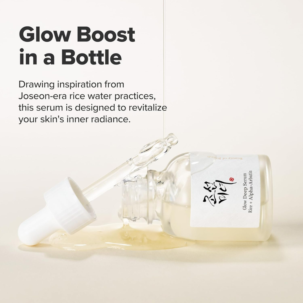 Beauty of Joseon Glow Deep Serum Rice Alpha-Arbutin for Uneven Dull Skin Tone, Daily Korean Skin Care for Men and Women 30ml Beauty of Joseon
