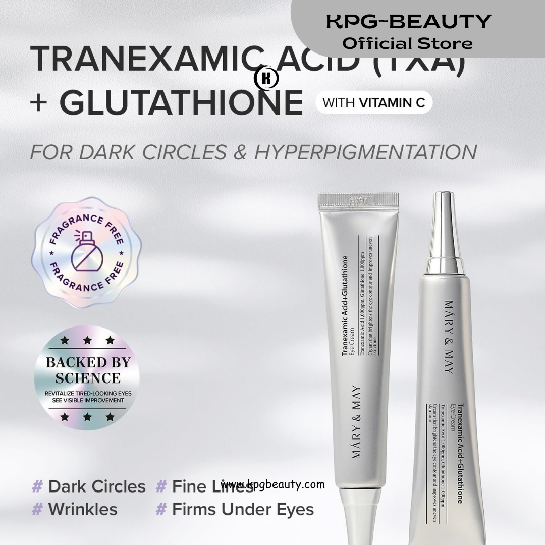 Mary & May Tranexamic Acid + Glutathione Eye Cream – Brightening & Firming Eye Treatment (30ml) KPG BEAUTY Mary & May