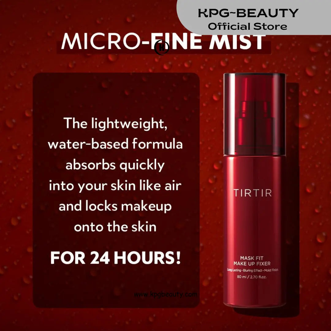 TIRTIR Mask Fit Make-up Fixer | 24H Transfer-Resistant Lightweight Non-Greasy Makeup Setting Spray 80 GRAMS KPG BEAUTY TIRTIR