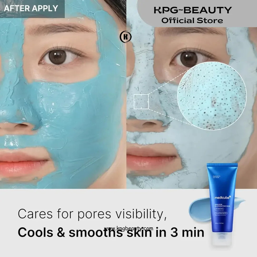 Medicube Zero Pore Blackhead Mud Mask – Pore Tightening & Skin Cooling Clay Mask | K-Beauty Nepal - KPGBEAUTY