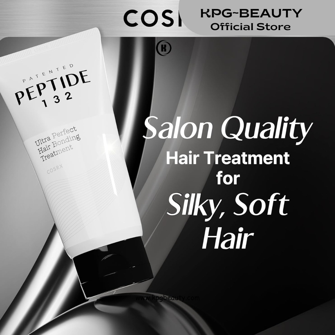 COSRX PEPTIDE 132 Hair Bond Repair Treatment - Deep Conditioner Hair Mask for Damaged, Dry Hair, Repairs Breakage & Split Ends with Collagen & Hyaluronic Acid, For All Hair Types 120 ML KPG BEAUTY