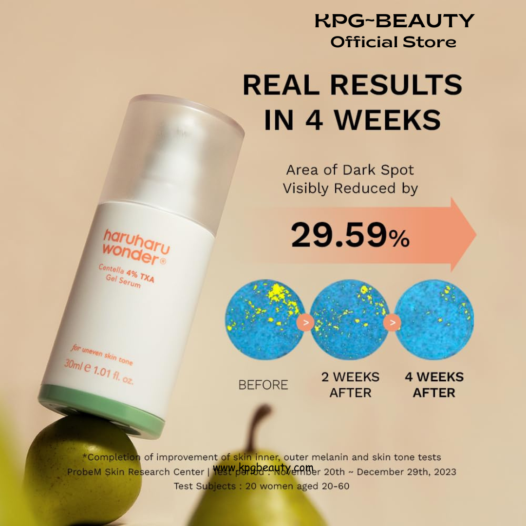 haruharu wonder 4% TXA Gel Serum, Niacinamide, Tranexamic Acid, Vitamin C & Centella, Korean Skincare, 30ML HARUHARU WONDER