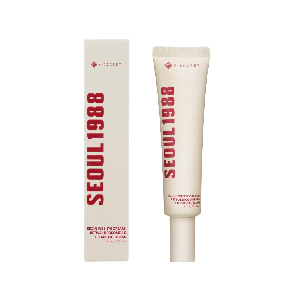KSECRET SEOUL 1988 Eye Cream : Retinal Liposome 4% + Fermented Bean, wrinkle care, anti-aging, skin elasticity, pigmentation, retinol, 30ml