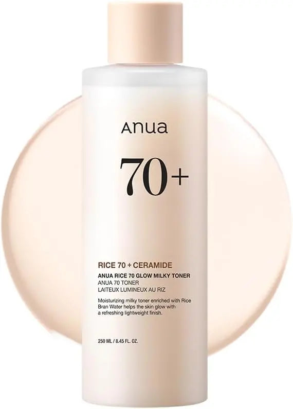 ANUA Rice 70 Glow Milky Toner – Glass Skin Brightening Toner with Rice Water, Niacinamide & Ceramides | K-Beauty Nepal KPG BEAUTY - KPGBEAUTY