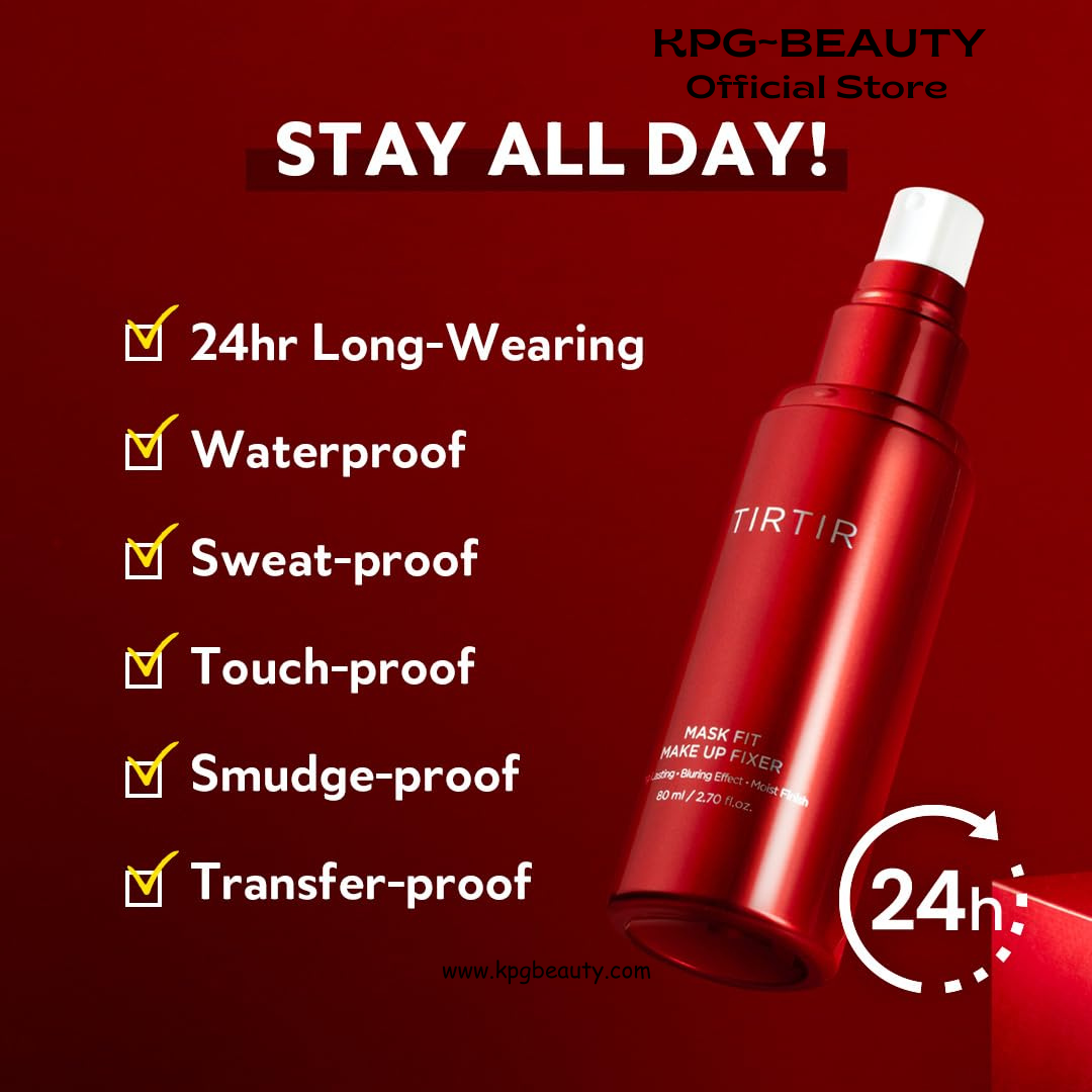 TIRTIR Mask Fit Make-up Fixer | 24H Transfer-Resistant Lightweight Non-Greasy Makeup Setting Spray 2.7 Fl Oz TIRTIR