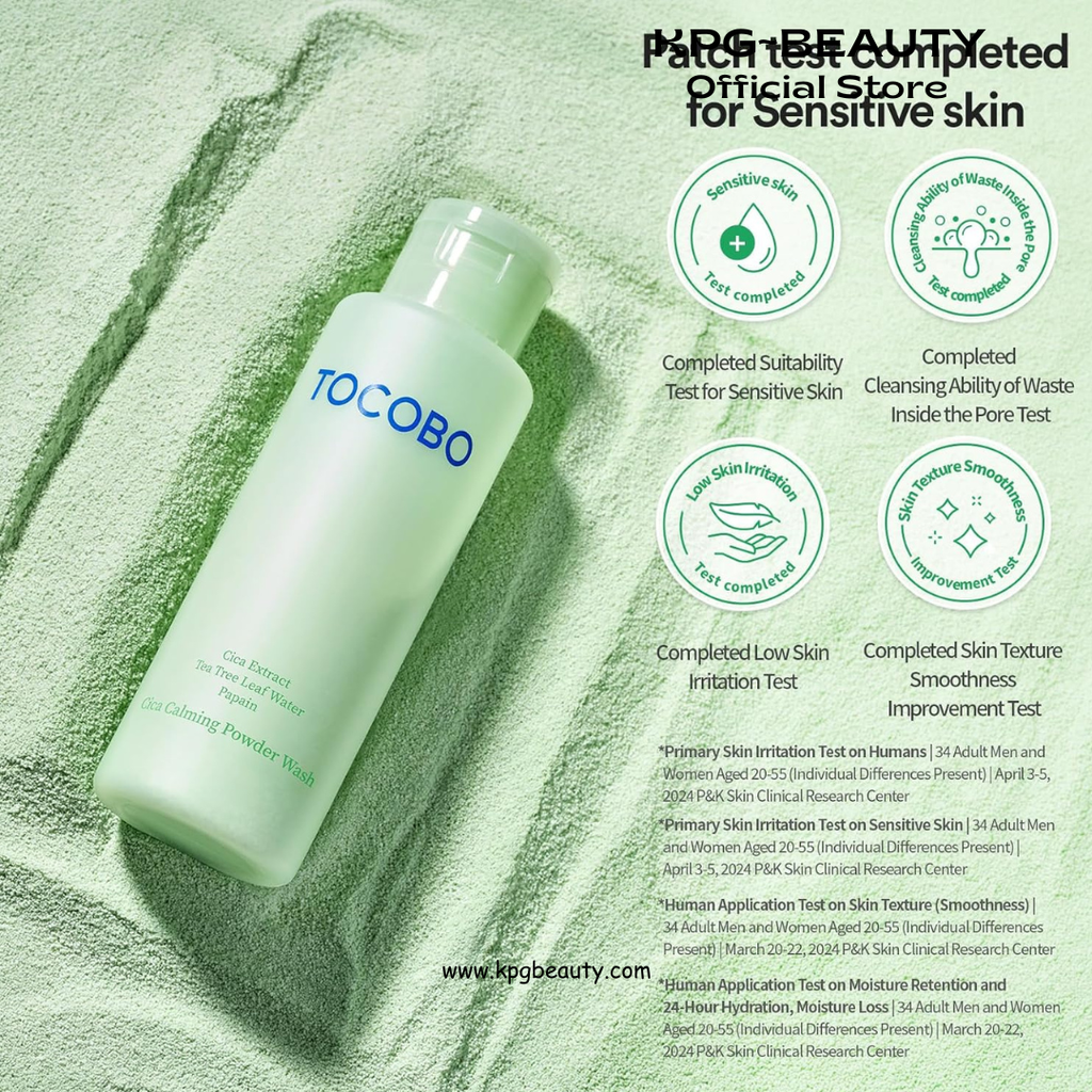 TOCOBO Korean Skincare CICA Calming Powder Wash 50g Tocobo