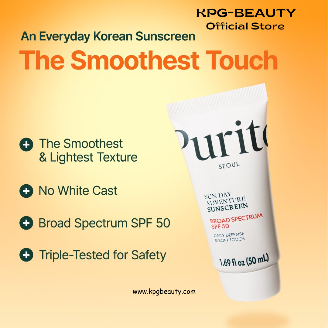 PURITO Korean Sunscreen SPF 50 | Lightest Texture, No White Cast, Broad Spectrum UVA/UVB | Oil-Free, Vegan, For All Skin Types | Daily Lightweight Sun Protection | Korean Skincare, 50mL Purito Seoul
