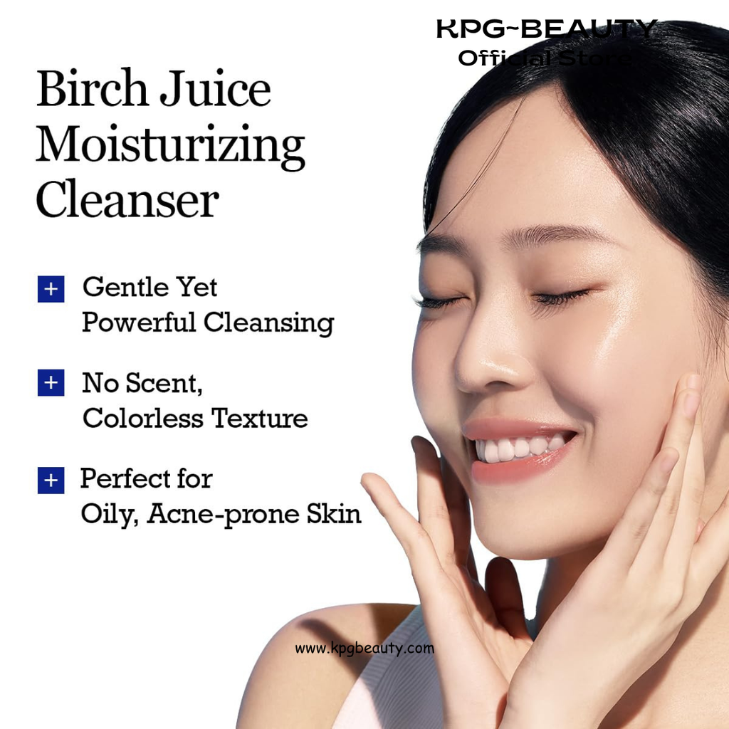 ROUND LAB Birch Juice Moisturizing Cleanser | Unclogs hidden sebum, Clears away dead skin cells., Soothing, Low pH, Gel Type Cleanser (5.07 fl.oz) Round Lab