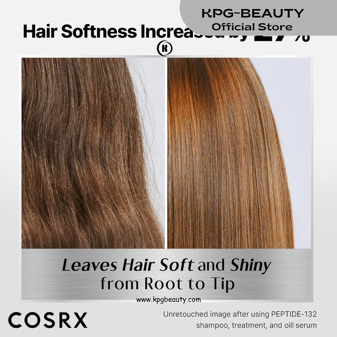 COSRX PEPTIDE 132 Hair Bond Repair Treatment - Deep Conditioner Hair Mask for Damaged, Dry Hair, Repairs Breakage & Split Ends with Collagen & Hyaluronic Acid, For All Hair Types 120 ML KPG BEAUTY