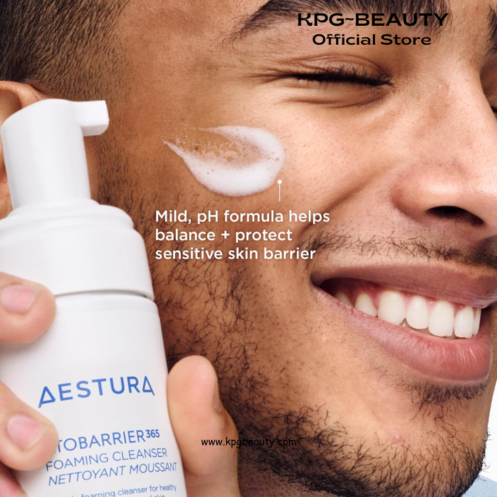 AESTURA ATOBARRIER365 Gentle pH-Balanced Foaming Cleanser with Ceramides | Korean Face Wash for Skin Moisture Barrier Repair, Hydrating Formula, Suitable for Dry Skin, 150ML AESTURA