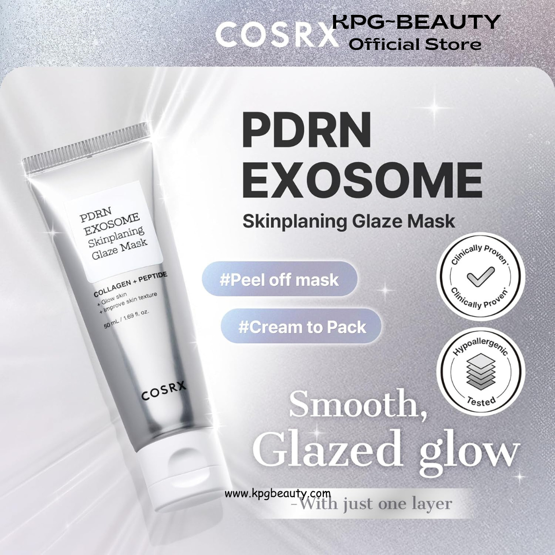 COSRX PDRN EXOSOME Glaze Wrapping Mask with SALMON DNA PDRN, Instant Glow, Easy Peel-Off Overnight Mask for Glass Skin, Firmness, Elasticity & Skin Texture Care, Mothers day gift, Korean Skin Care COSRX