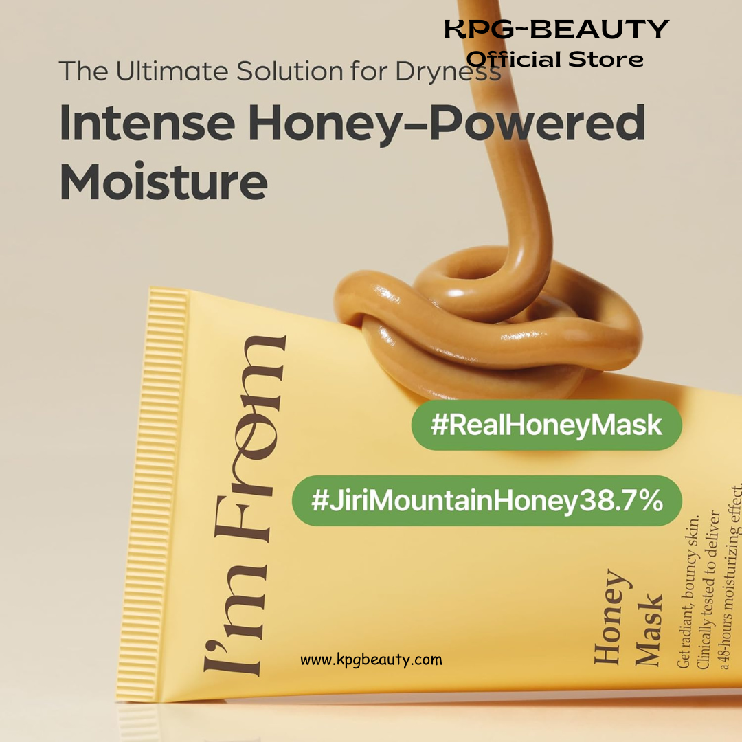 I'm from Honey Mask, Deep Nourishing Wash-Off Mask with Natural Honey, Glass & Dewy Glow, Long-Lasting Hydration, Korean Skin Care 70ml IAM FROM