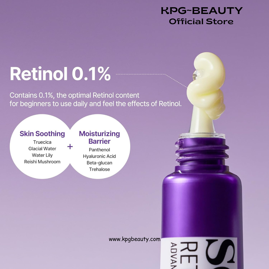 SOME BY MI Retinol Intense Advanced Triple Action Eye Cream – 1.01Oz, 30ml – Korean Retinol Under Eye Cream Anti Aging for Fine Lines – Brightens Dark Circles & Smooths Skin Texture – Korean Skin Care Some By MI
