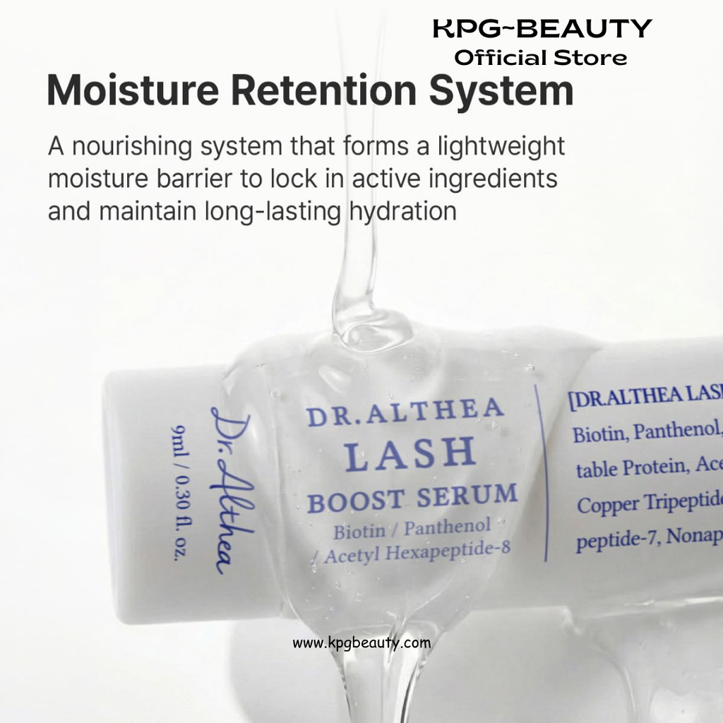 Dr.Althea Lash Boost Serum | Lash Essence for Stronger & Glossy-looking Lashes | Lash Primer with Biotin & Panthenol & 12-Peptide Complex | Vegan Korean Skincare, 9ml Dr Althea