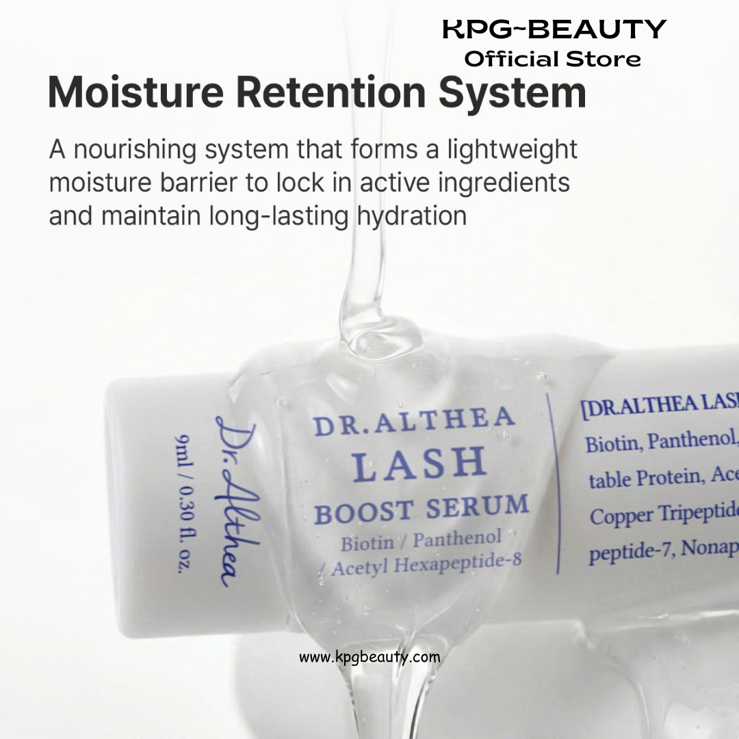 Dr.Althea Lash Boost Serum | Lash Essence for Stronger & Glossy-looking Lashes | Lash Primer with Biotin & Panthenol & 12-Peptide Complex | Vegan Korean Skincare, 9ml Dr Althea