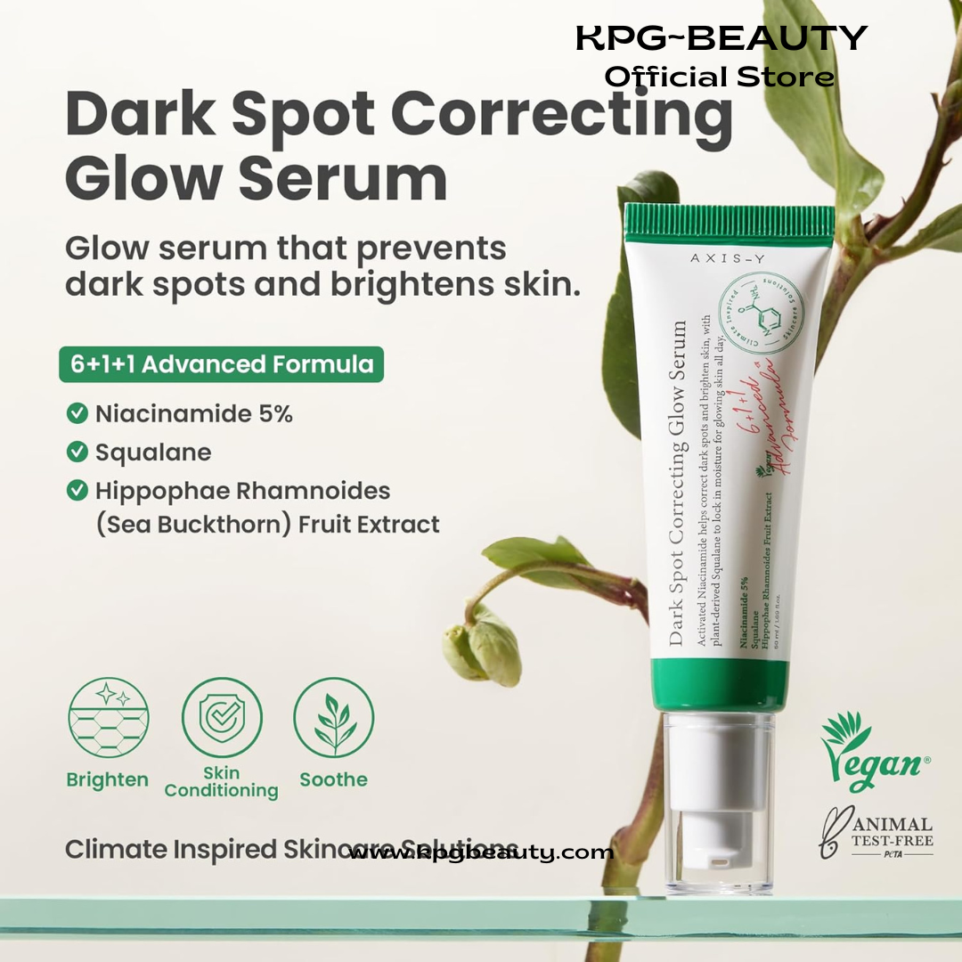 AXIS-Y Glass Skin Duo Set - Dark Spot Correcting Glow Serum & Vegan Collagen Eye Serum - Amazon Exclusive Korean Skin Care Kit - Radiance Boost, Reduce Fine Lines & Deep Moisturization for Face & Eyes