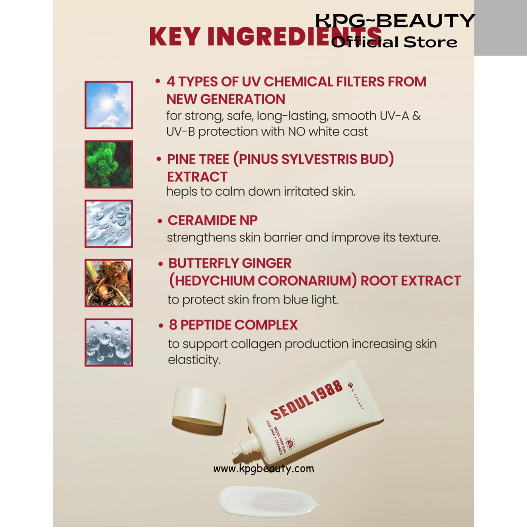 K-SECRET SEOUL 1988 Sun : Pine Tree + Ceramide, 50ml KSecret