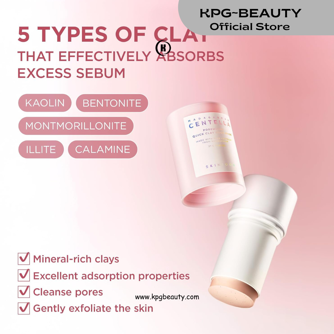 SKIN1004 Madagascar Centella Pore | Tightening Clay Stick Mask with Red Bean & 5 Clays, 27g KPG BEAUTY