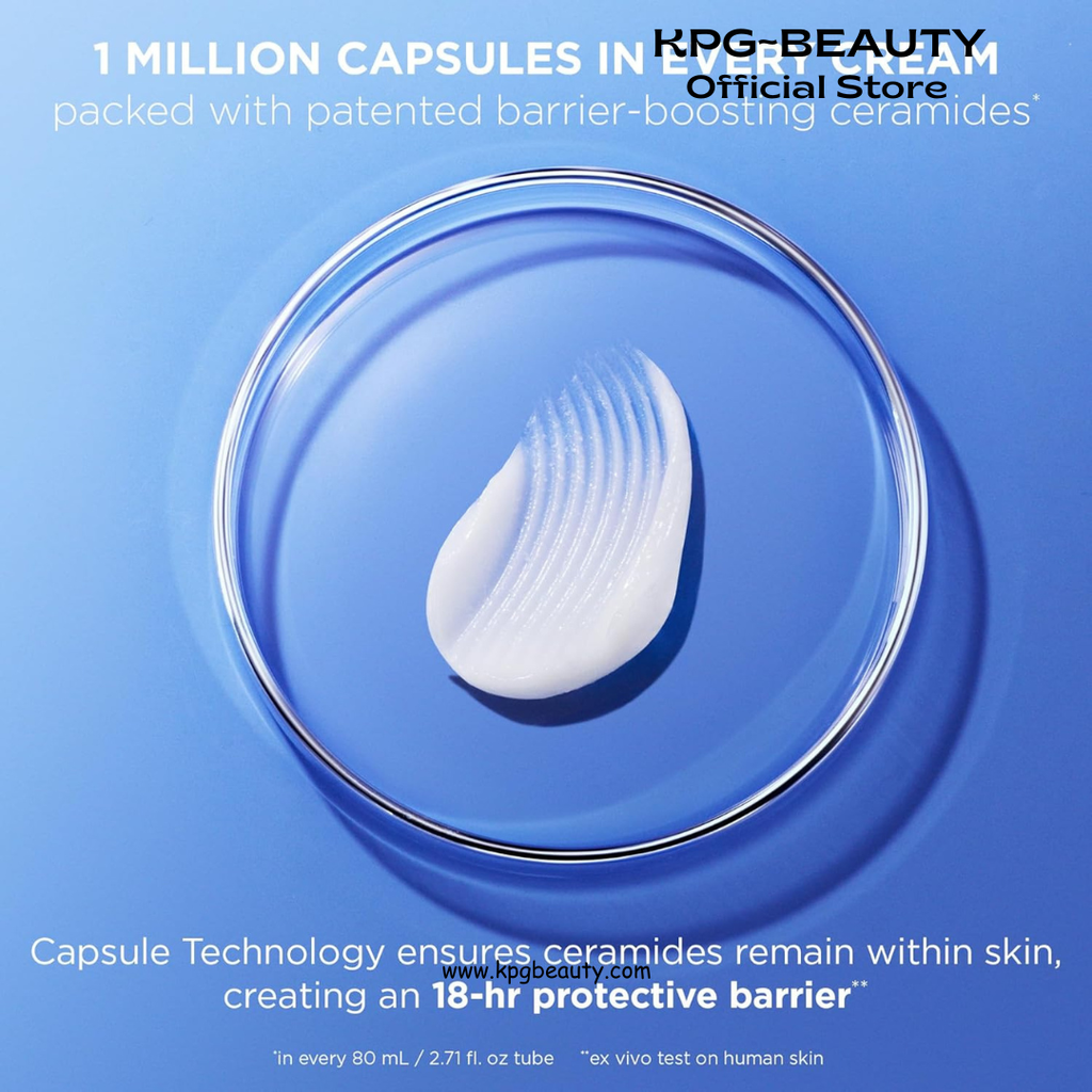 AESTURA ATOBARRIER365 Cream with Ceramides, Korean Face Moisturizer for Barrier Repair | 120H lasting Hydration, Ceramide Capsules, Dry & Sensitive Skin, Non-comedogenic, 80 mL AESTURA
