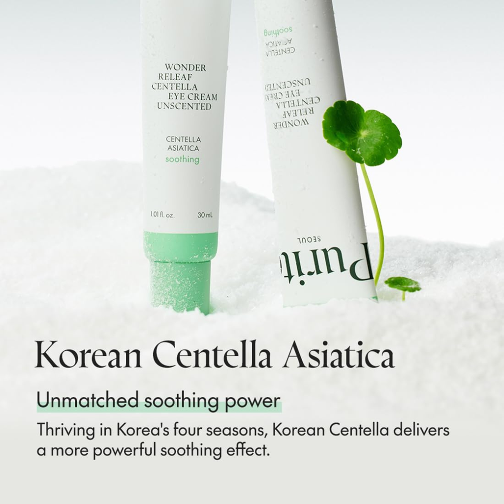 PURITO Centella Unscented Eye Cream, Korean Centella, for Sensitive Skin, Soothing, Facial Eye Cream for face, Dark Circles, Wrinkles, Puffiness, K-Beauty, Vegan & Cruelty-Free, 30ml Purito Seoul