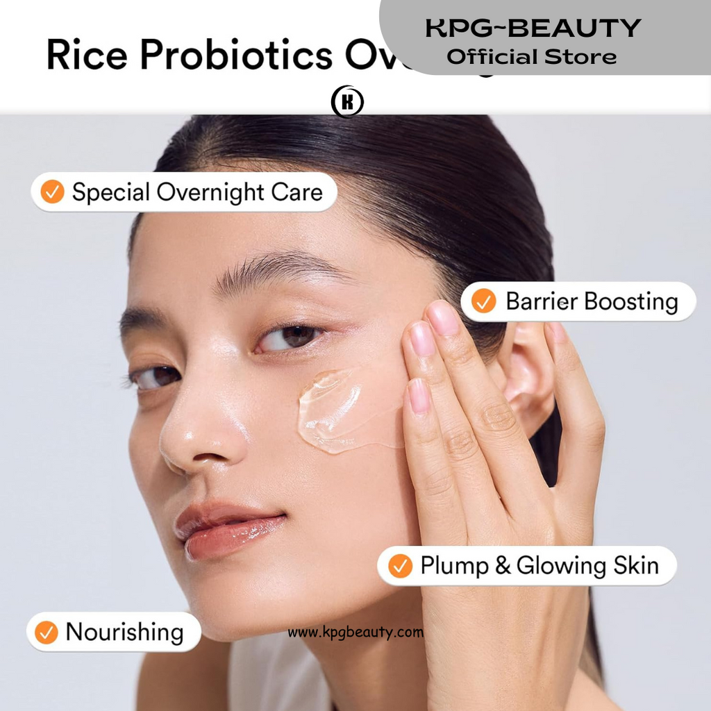 Abib Rice Probiotics Overnight Mask Barrier Jelly 2.7 fl oz I | Korean Overnight Sleeping Mask Cream Moisturizer for Glass Skin Slugging (Rice Probiotics/Barrier Jelly) 80 ml KPG BEAUTY