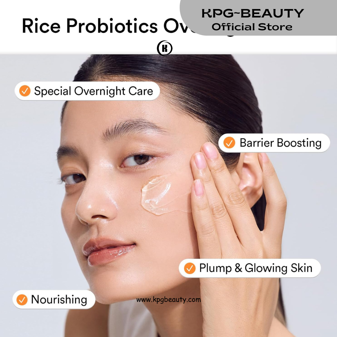 Abib Rice Probiotics Overnight Mask Barrier Jelly 2.7 fl oz I | Korean Overnight Sleeping Mask Cream Moisturizer for Glass Skin Slugging (Rice Probiotics/Barrier Jelly) 80 ml KPG BEAUTY