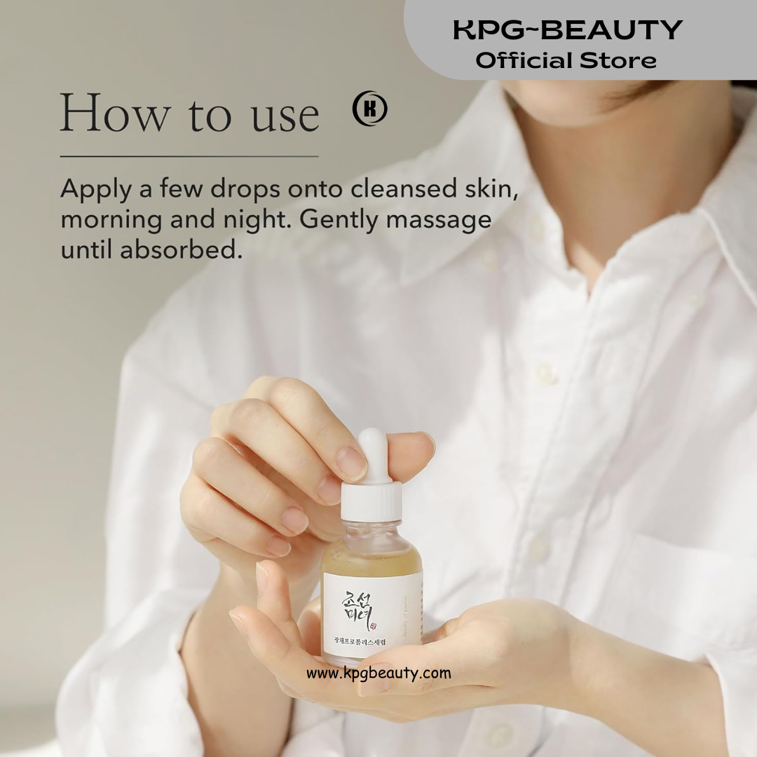 Beauty of Joseon Glow Serum Propolis and Niacinamide Hydrating Facial Soothing Moisturizer for Irritated Uneven Skin Tone, Korean Skin Care, 60ml KPG BEAUTY