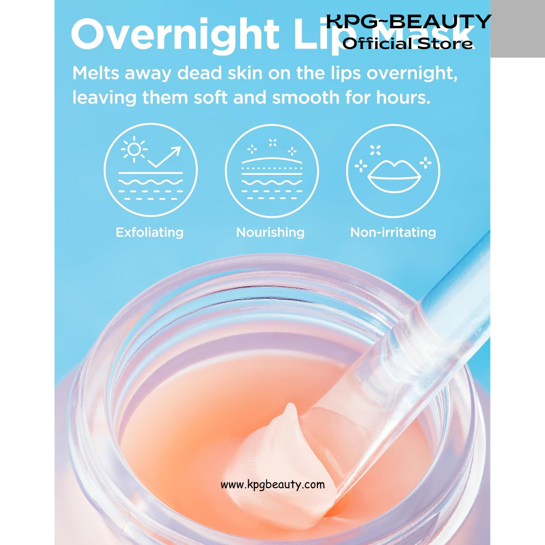 TOCOBO Vita Glazed Lip Mask – Vegan Overnight Lip Sleeping Mask for Dry, Chapped Lips | PHA (Lactobionic Acid) Gentle Exfoliation | Non-Sticky Glazed Balm, Korean Skincare, 0.68 oz Tocobo