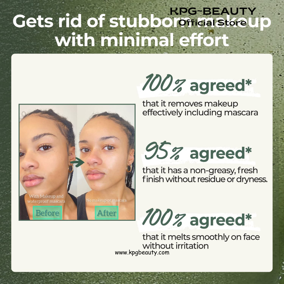 numbuzin No.3 Pore & Makeup Cleansing Balm with Green Tea and Charcoal | Quick & Easy Cleansing, Reduces Blackheads, No Fragrance, 2.99 oz Numbuzin