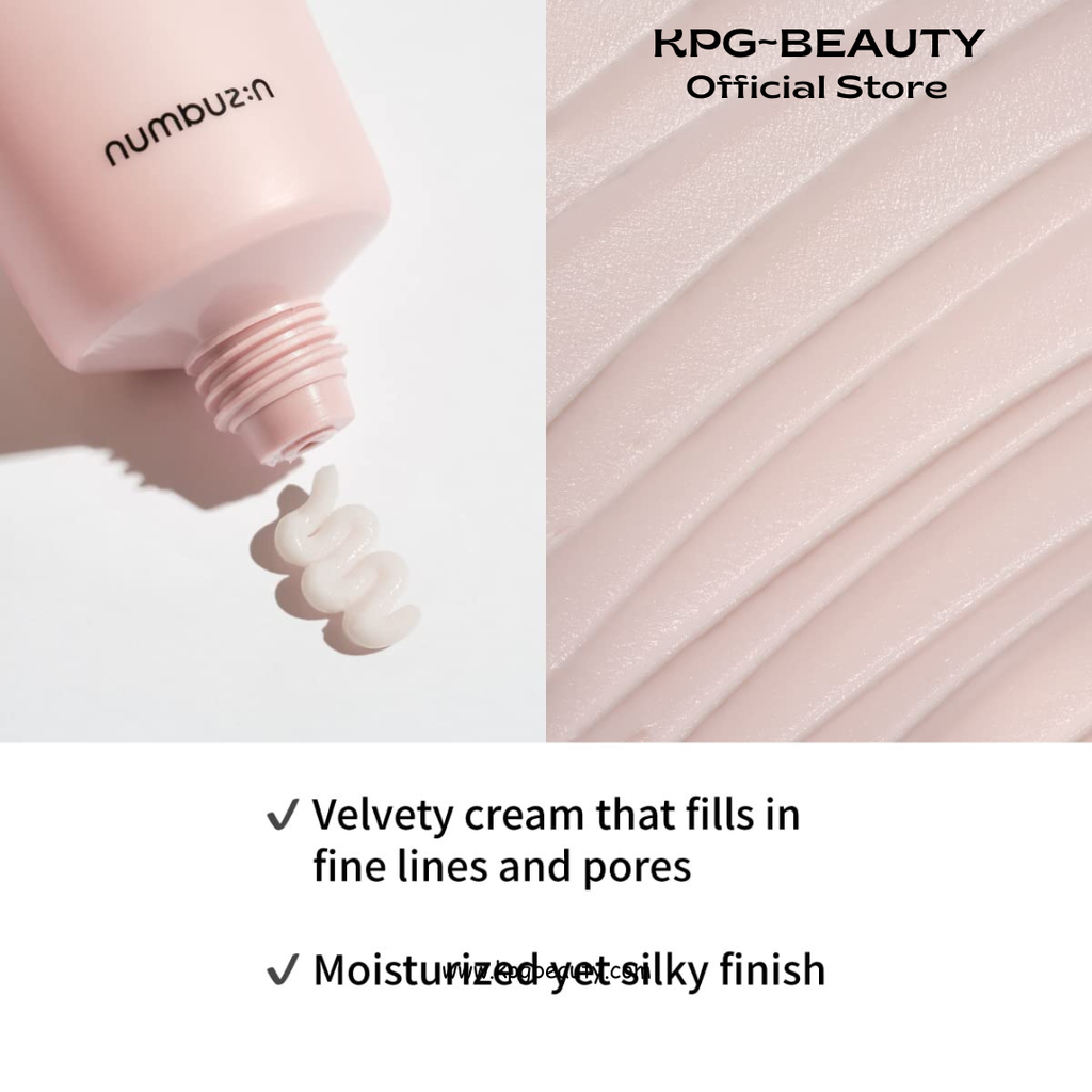 numbuzin No.3 Cream | Velvet Beauty Cream | Hydration, Textured Skin, Poreless, Smooth Skin, Makeup Prep, Primer, Niacinamide Numbuzin