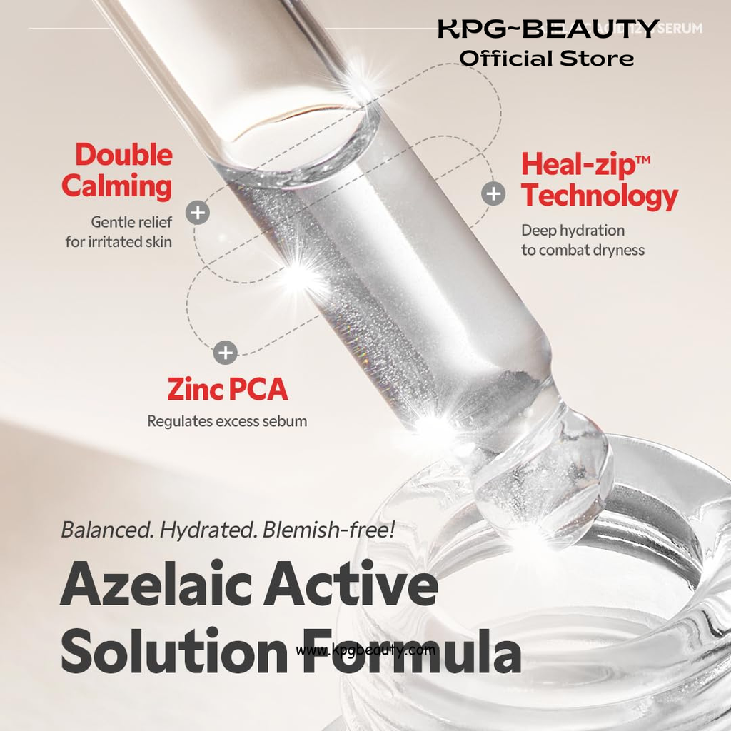 TIRTIR Azelaic Acid 12% Serum for Blemish-Prone Skin - Lightweight Hydrating Formula with Zinc PCA & Hyal-ZIP, Non-Comedogenic, Fragrance-Free, 30ml TIRTIR