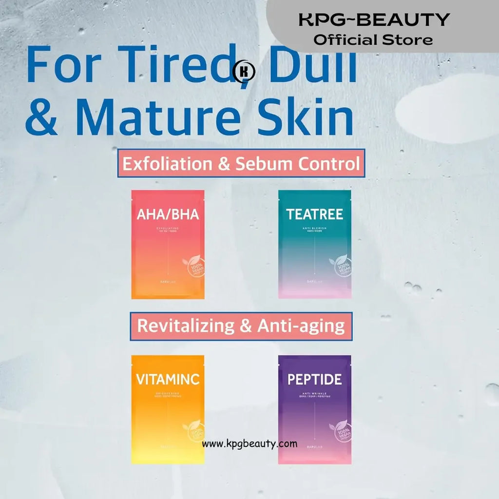 Barulab Premium The Clean Vegan Mask Vitamin C 1ea  Hydrating Moisturizing Soothing Exfoliating Anti-aging Illuminating Anti-blemish Nourishing Facial Beauty Sheet Mask for All Skin Types Korean Skincare  1 pcs KPG BEAUTY KPGBEAUTY