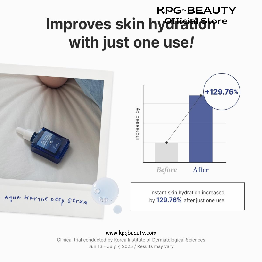 Dr.Althea Aqua Marine Deep Serum | Instant Hydration & Soothing Facial Serum for All Skin Types | Korean Vegan Skincare 30ml Dr Althea