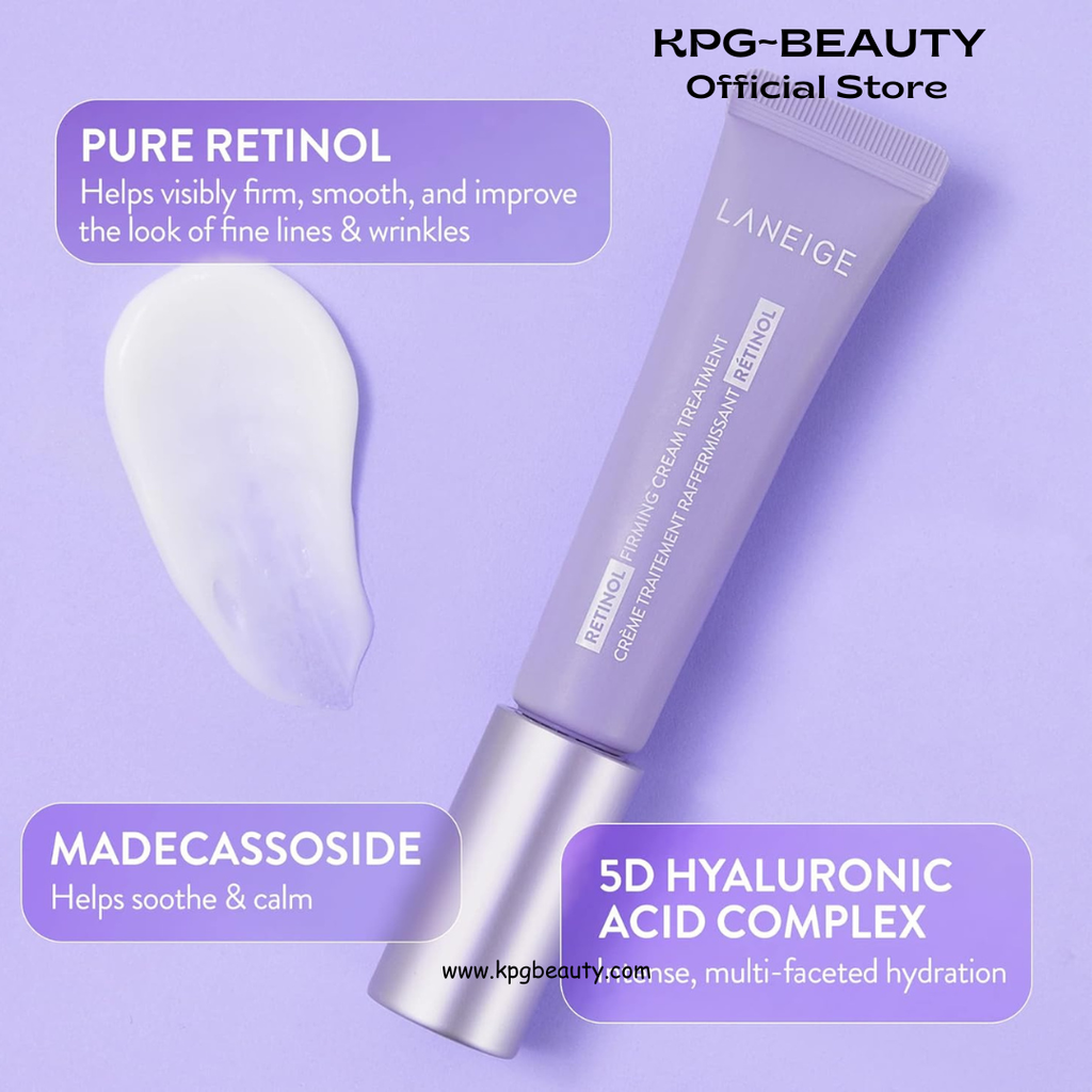 LANEIGE Retinol Firming Cream Treatment 5OML: Anti-Aging Moisturizer to Visibly Firm Skin & Smooth Fine Lines and Wrinkles LANEIGE