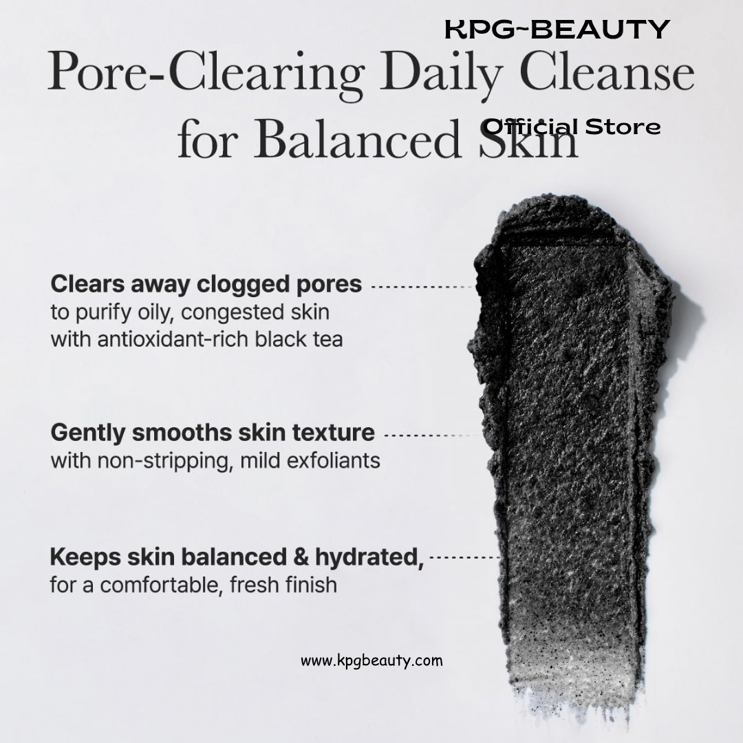 ARENCIA Black Tea Rice Mochi Face Cleanser, 120g, Pore Care, Sebum Control, Oily Skin Arencia