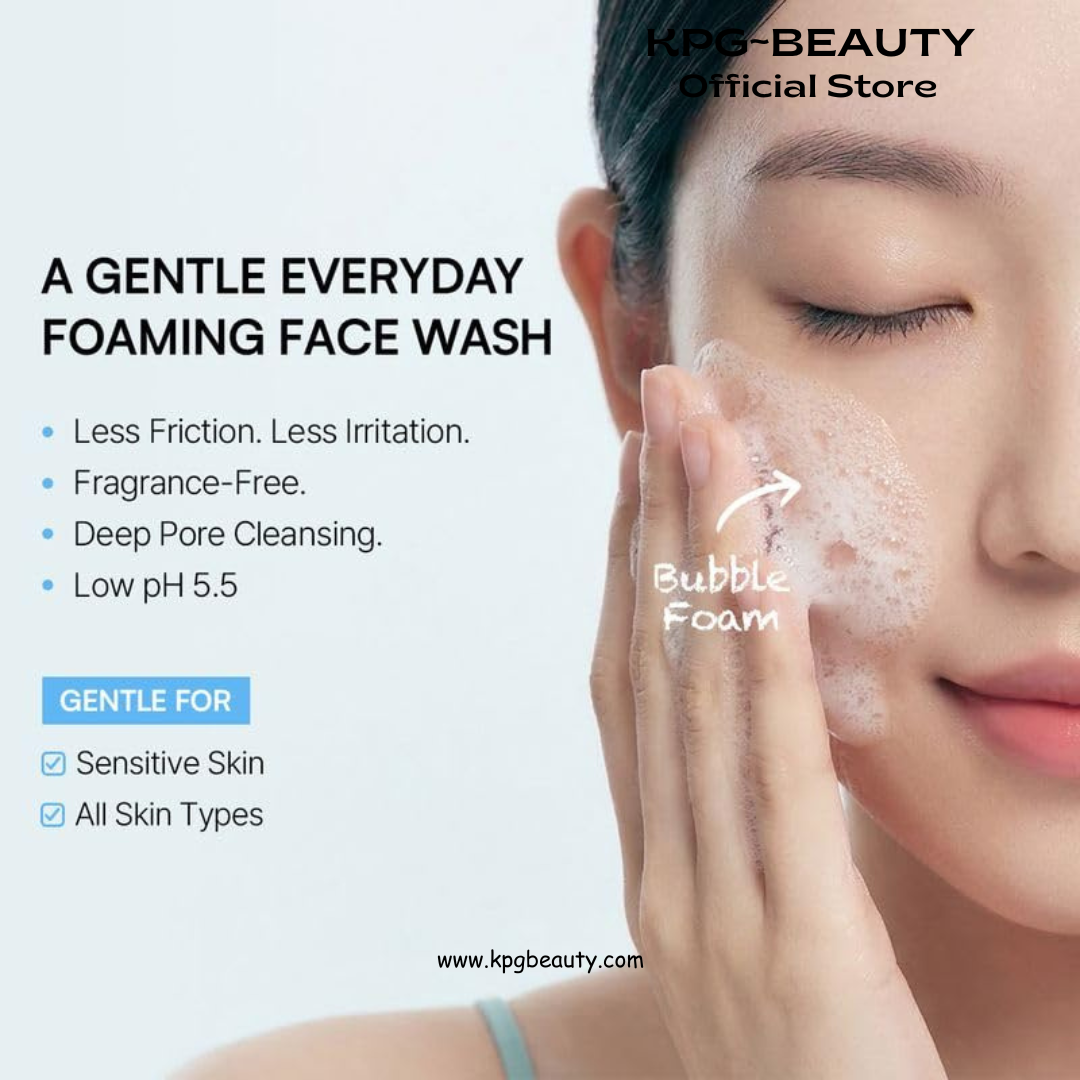 ROUND LAB 1025 Dokdo Bubble Foam Cleanser, Gentle Foaming Face Wash for Sensitive Skin, Low pH 5.5, Hydrating Korean Skincare, Panthenol & Deep Sea Water, Hypoallergenic, Fragrance-Free (5.07 Fl Oz) Round Lab