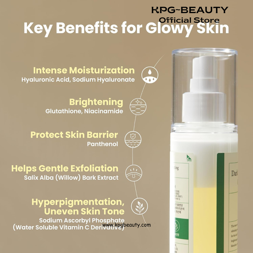AXIS-Y Dark Spot Correcting Glow Toner – Brightening Hydrating Toner with 5% Niacinamide, Glutathione & Hyaluronic Acid for Uneven Skin Tone (4.23 fl. oz.) AXIS-Y