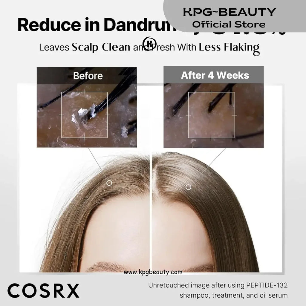 COSRX PEPTIDE 132 Hair Care Set - Bonding Shampoo, Treatment & Oil Serum, Bond Repair Treatment Hair Gift Set for Damaged, Dry Hair, Daily Scalp Treatment for Dandruff, Dry, Itchy or Flaky Scalp KPG BEAUTY COSRX