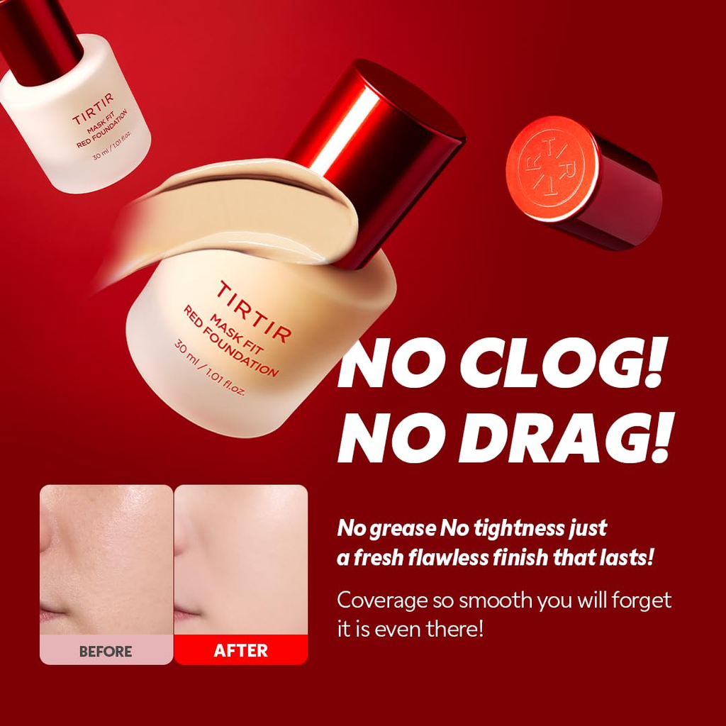 TIRTIR Mask Fit Red Foundation #21N Ivory 30ml KPG BEAUTY TIRTIR