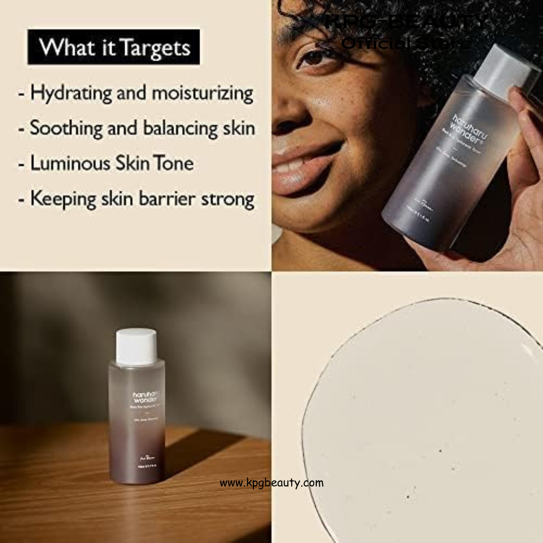 haruharu Wonder, Black Rice Hyaluronic Toner, 150 ml  Deep Hydration, Glass Skin, Korean Skincare, Vegan, Cruelty-Free