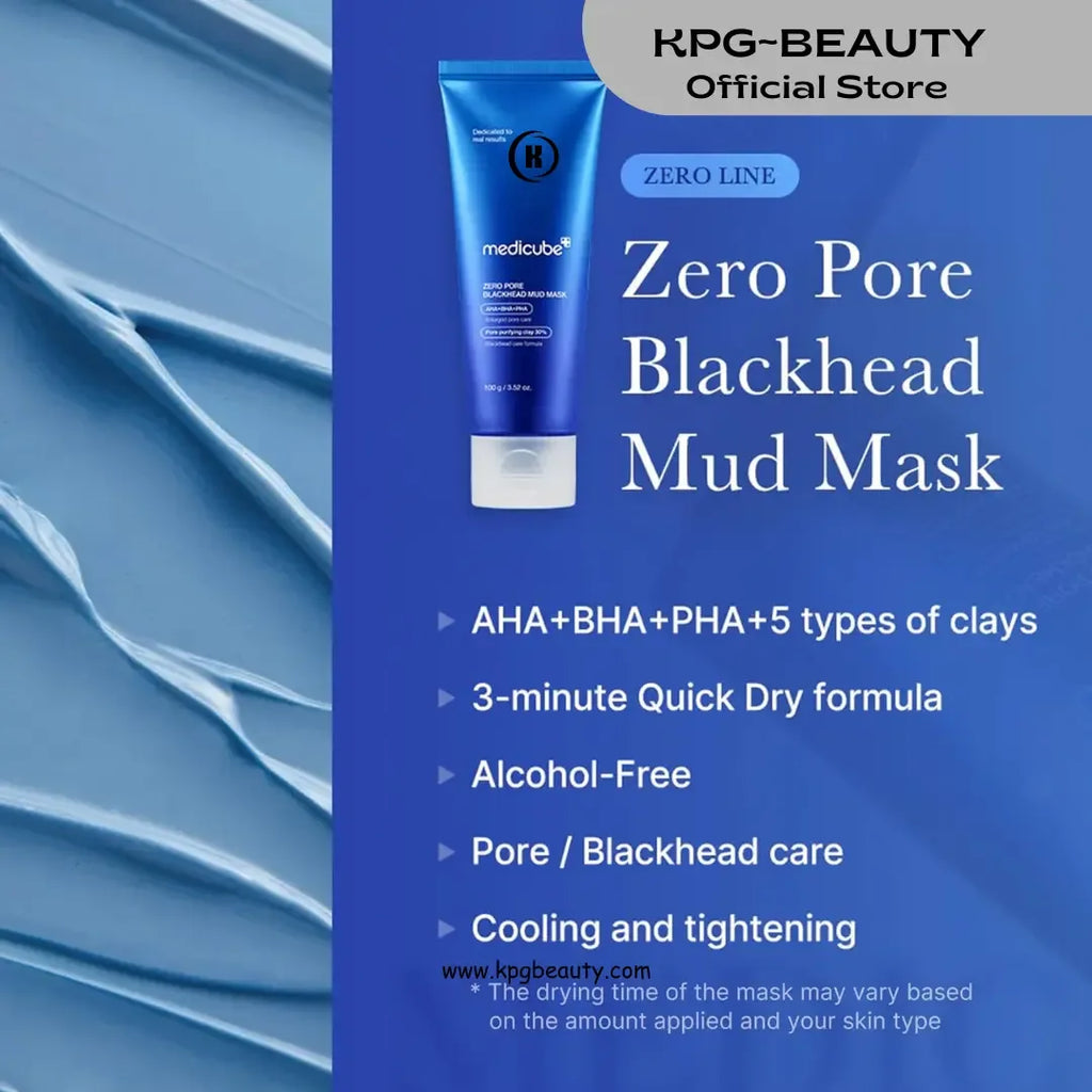 Medicube Zero Pore Blackhead Mud Mask – Pore Tightening & Skin Cooling Clay Mask | K-Beauty Nepal.
