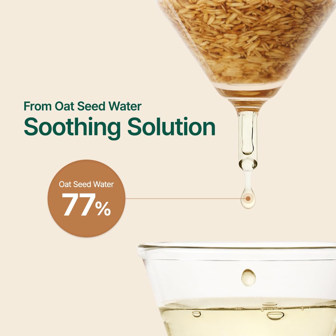 PURITO Oat In Calming Gel Cream, Oat Seed Water Hydration & Soothing, Lightweight, Non-Sticky FA Safe Moisturizer for Sensitive Skin, Non-Comedogenic, Fragrance-Free 100 ml